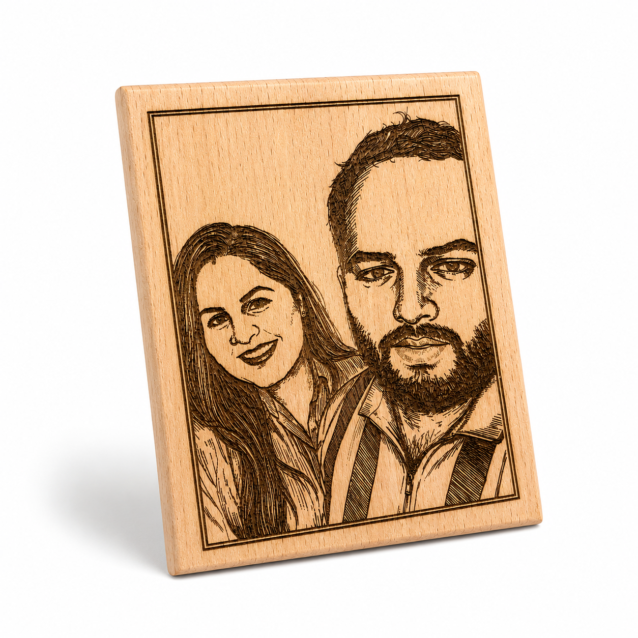 Personalized Wooden Photo Engraving Plaque