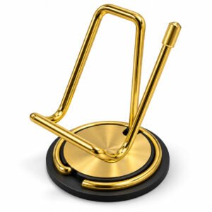 Premium Gold Metal Mobile & Tablet Stand for Desk, Office and Study